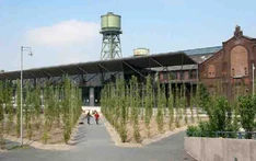 Vorderansicht der Jahrhunderthalle.