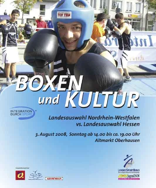 Plakat für die Veranstaltung Boxen und Kultur