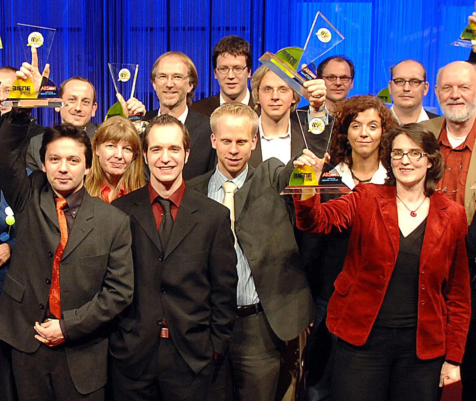 Gruppenbild der Biene-Preisträger