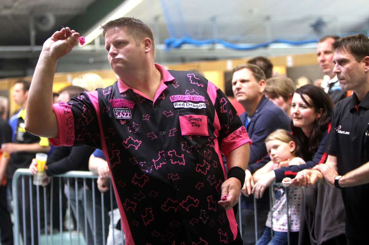 Bei den BULL's Open waren schon Dart-Weltstars wie Scott Mitchell.