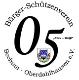 Logo: Bürger-Schützen-Verein Blau-Weiß 05 Oberdahlhausen e. V.