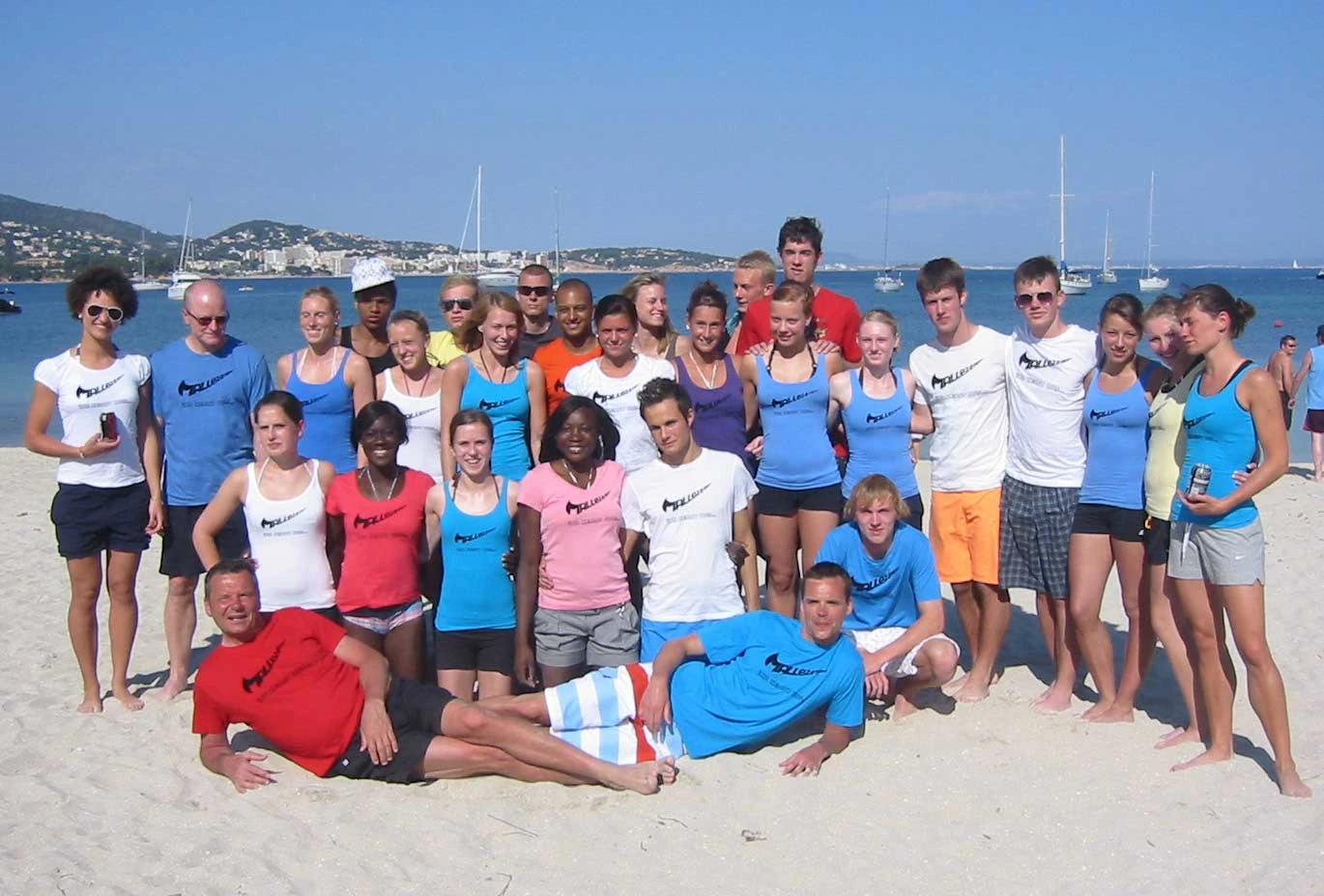 TV01-Trainingsgruppe am Strand