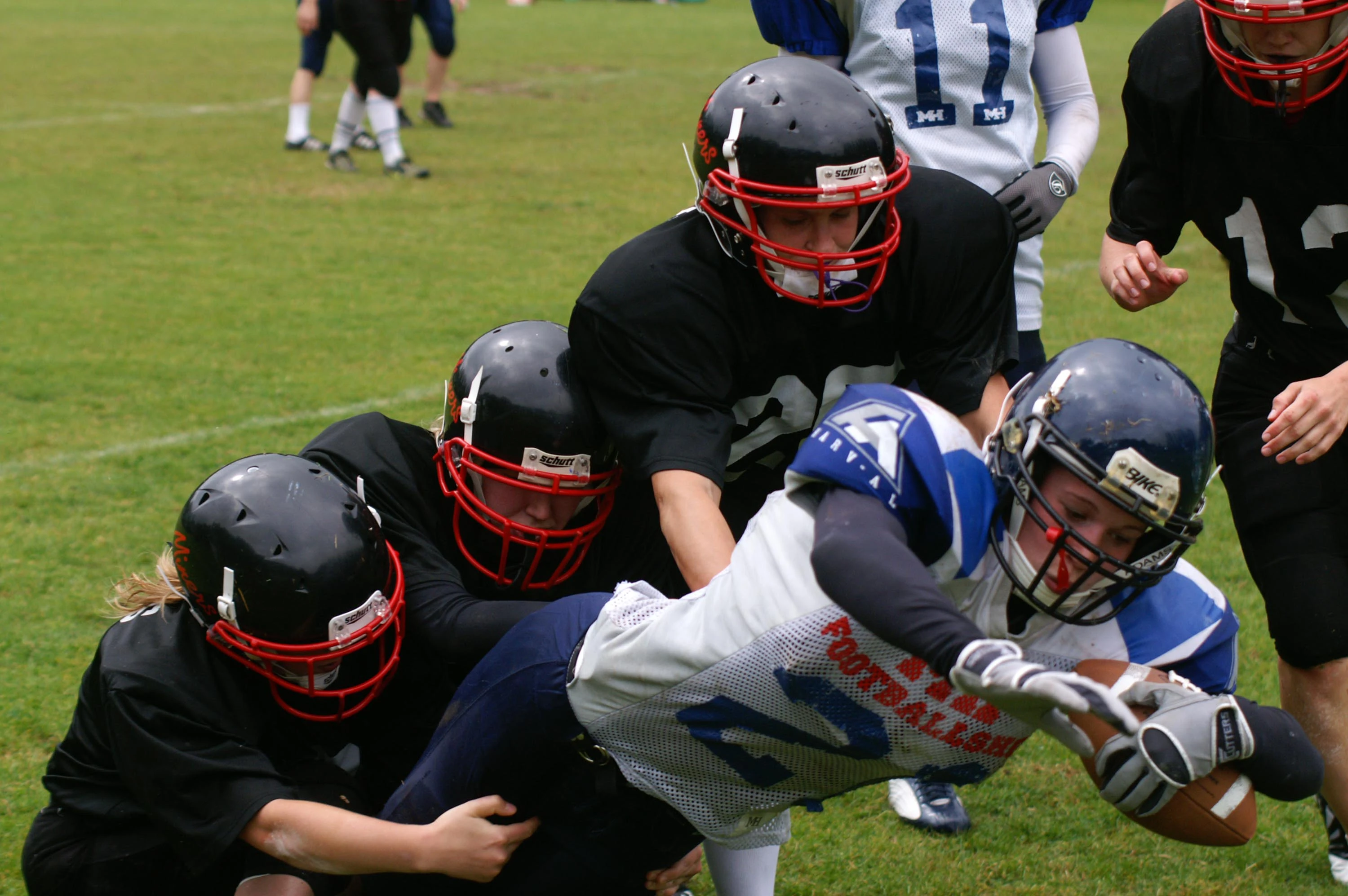 Teamtackle der Bochum Miners.