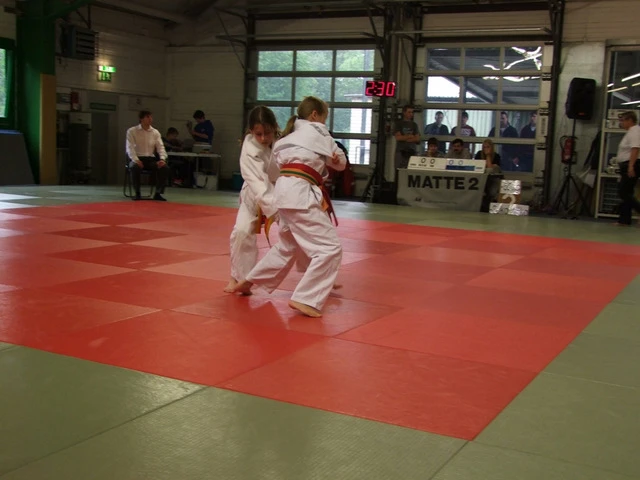 Weibliche Judoka auf der Matte