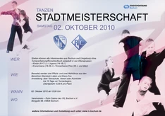 Stadtmeisterschadt Tanzen Plakat