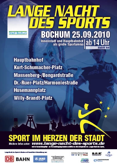 Plakat zur Langen Nacht des Sports