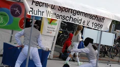 Fechtkampf im Freien