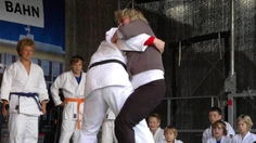 Gaby Schäfer beim Judokampf