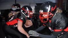 American Football bei Nacht