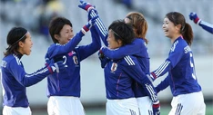 Jubel japanischer Fußballfrauen
