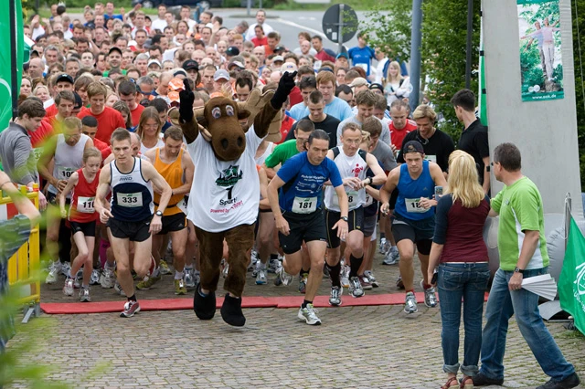 Läufer an der Startlinie