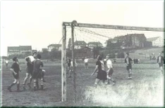 Historisches Fußballfoto
