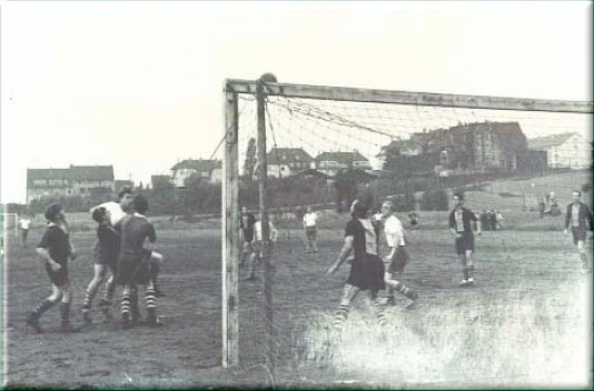 Historisches Fußballfoto