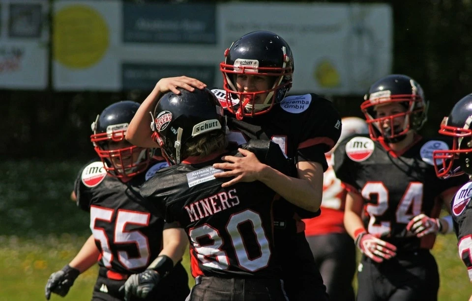Jubelnde Footballerinnen