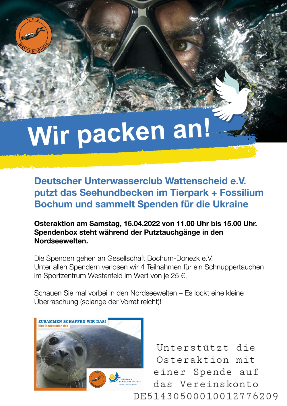 Osteraktion DUC Wattenscheid und Tierpark Bochum