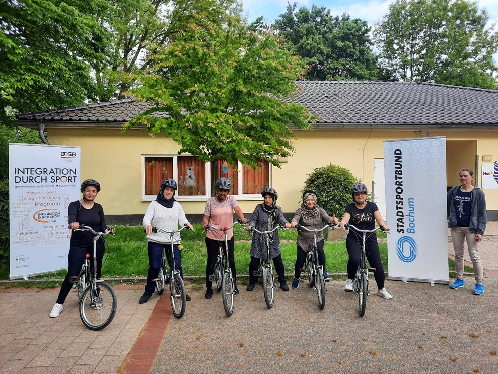 Integration durch Sport Radfahren lernen