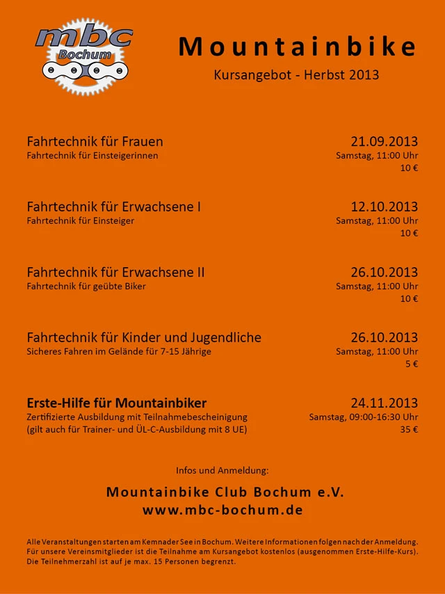 Kurse beim MBC