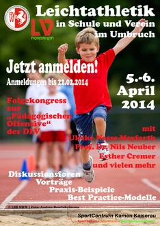 Plakat Leichtathletikin Schule und Verein