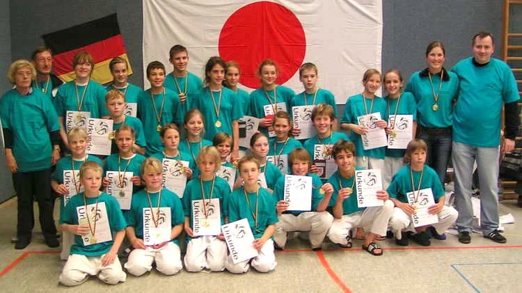 Gruppenfoto der Judo-Kreisauswahl Bochum-Ennepe