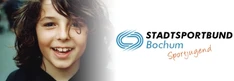 Logo der Sportjugend Bochum mit einem lachenden jungen Mädchen (Quelle: photocase.com)