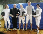 Das Fechtteam des VfL Bochum in voller Montur