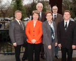 Das neue LSB-Präsidium (v.li.): Manfred Peppekus, Bärbel Dittrich, Walter Schneeloch, Gisela Hinnemann, Dirk Mays, Stefan Klett.