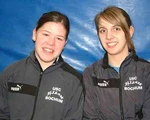 Annika Sperling und Eva Lange im USC-Dress.