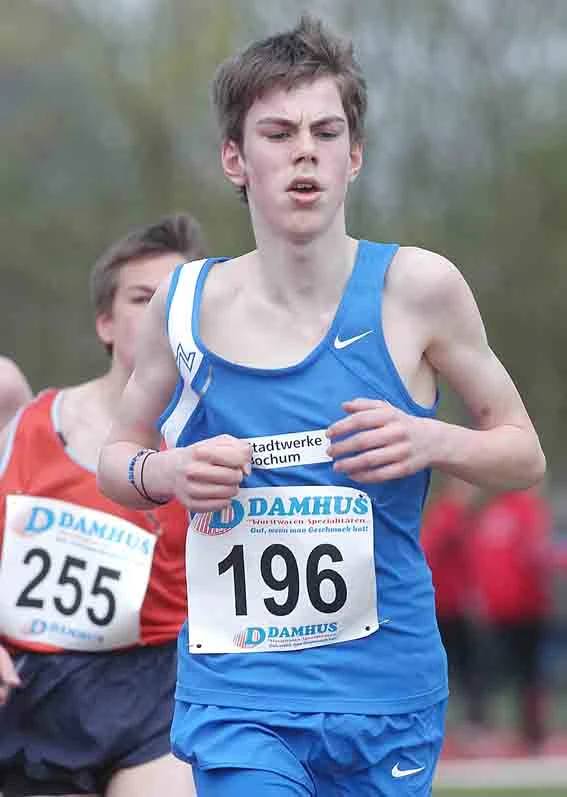 Bastian Degen holte sich bei den Westfalenmeisterschaften den Titel über die 3000 m.